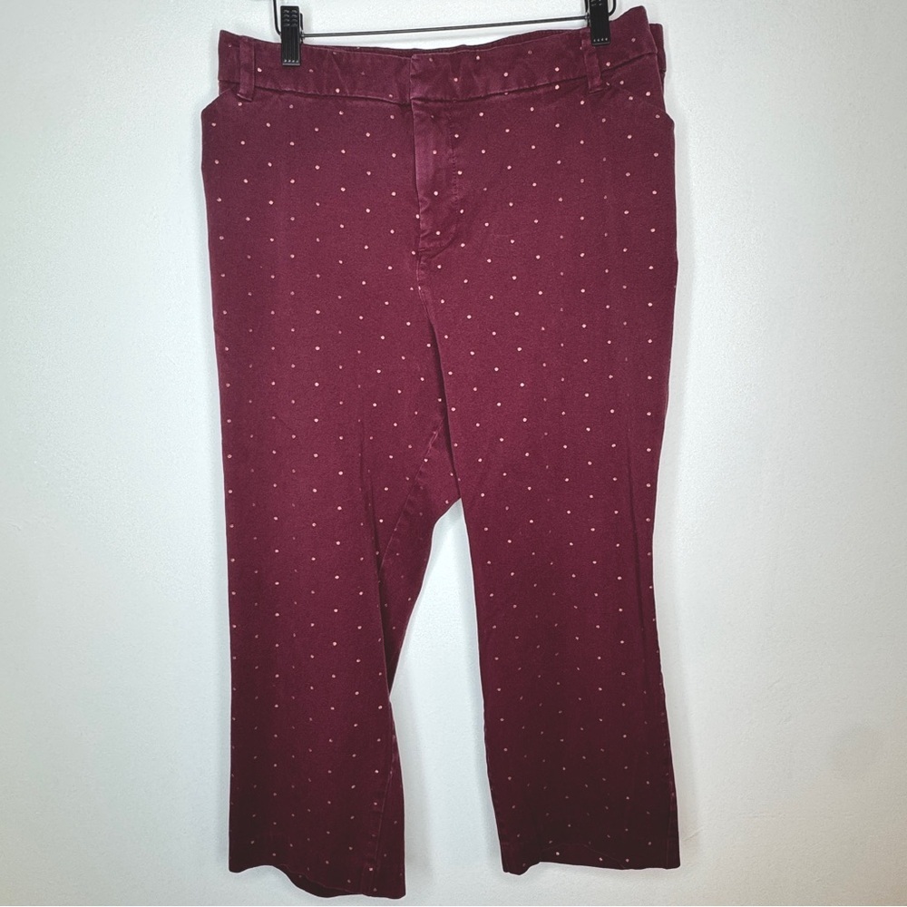 Old Navy Burgundy Pixie Ankle Pants
